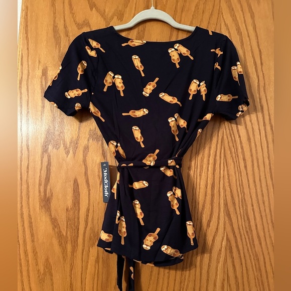 ModCloth Surplice Is Right Faux-Wrap Top - NWT - Size S - Picture 3 of 12